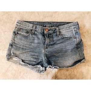 JCrew denim cut off shorts